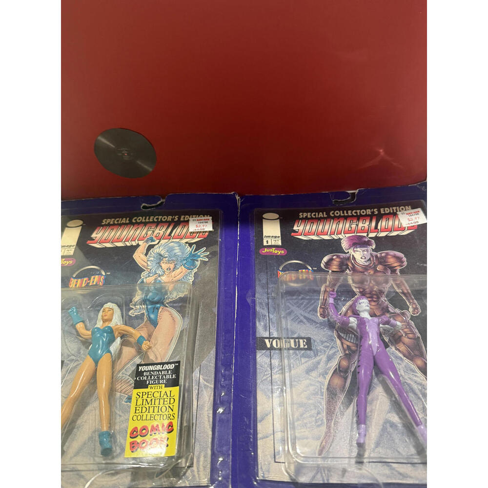 Youngblood Bend-ems Lot - Vogue & Riptide SEALED - 1995 Justoys w/ Comics Rare